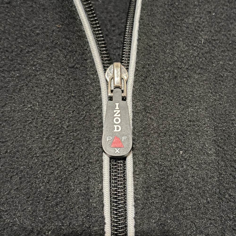 Izod Maxx Jacket Mens Medium Black PerformX Air FX Full Zip Fleece Lined Outdoor - Picture 9 of 16